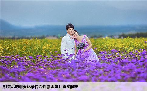 相亲后的聊天记录能否判断无望？真实解析