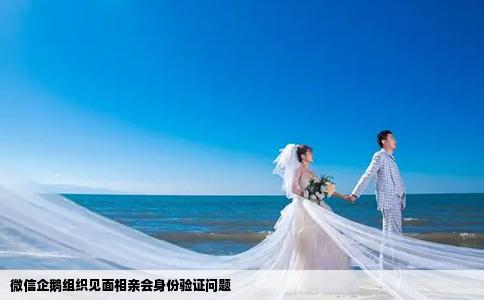 微信企鹅组织见面相亲会身份验证问题