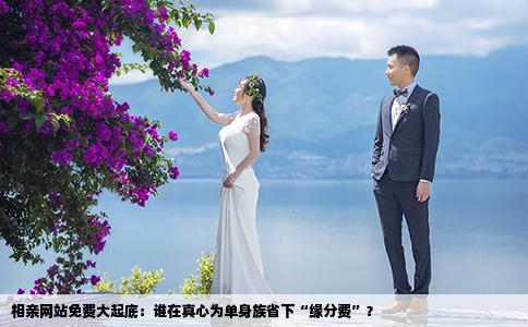 相亲网站免费大起底：谁在真心为单身族省下“缘分费”？