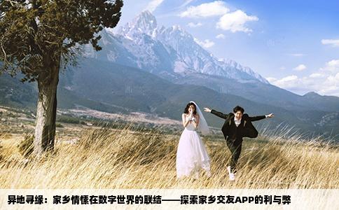 异地寻缘：家乡情愫在数字世界的联结——探索家乡交友APP的利与弊